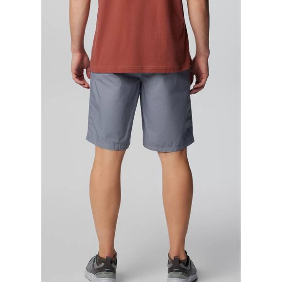 Columbia Mens Washed Out Shorts 10" Inseam Grey Flat Front Lined Size 34 R NWT - Picture 2 of 14